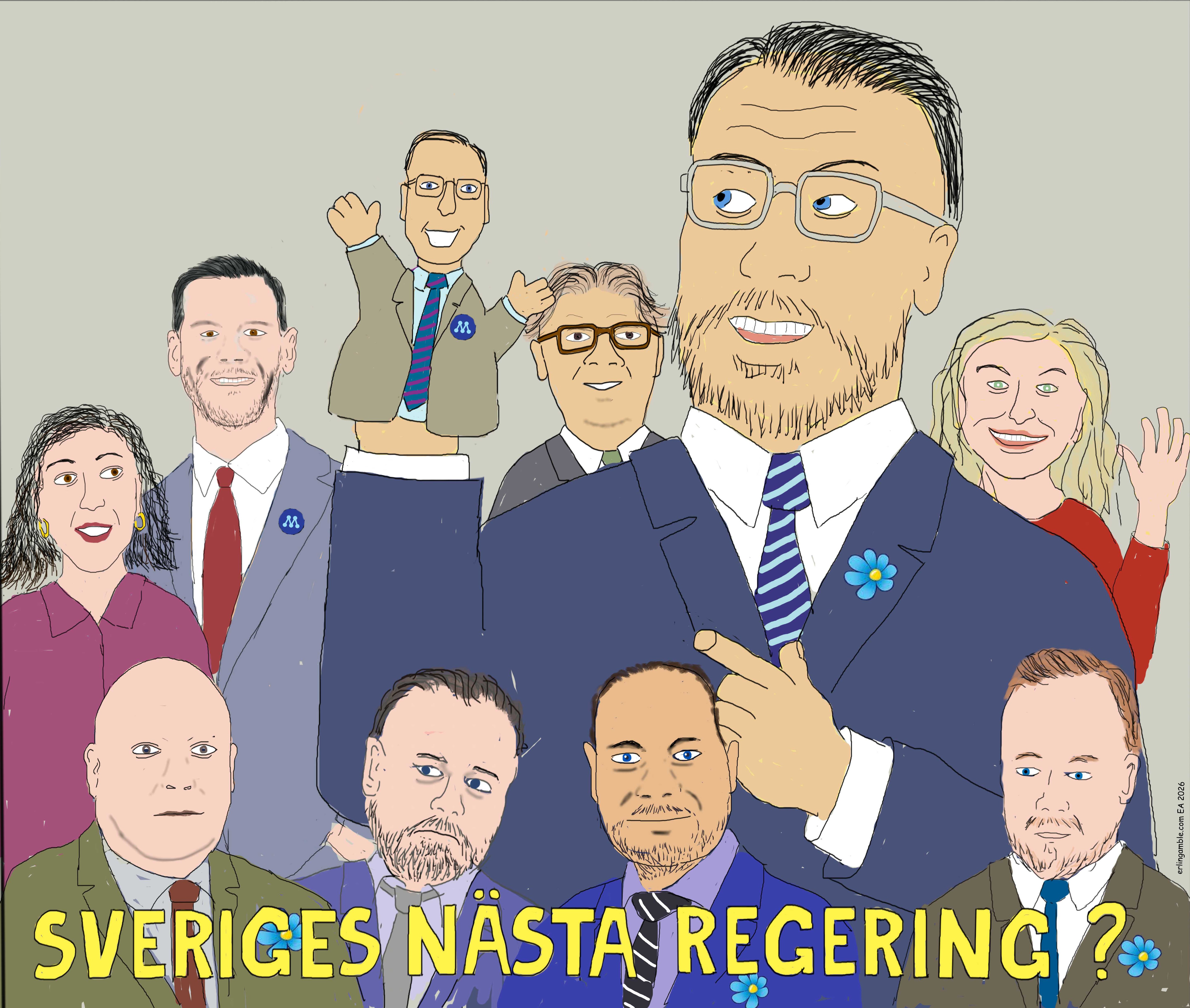 Antatte ministrar i Sveriges n&auml;sta regering