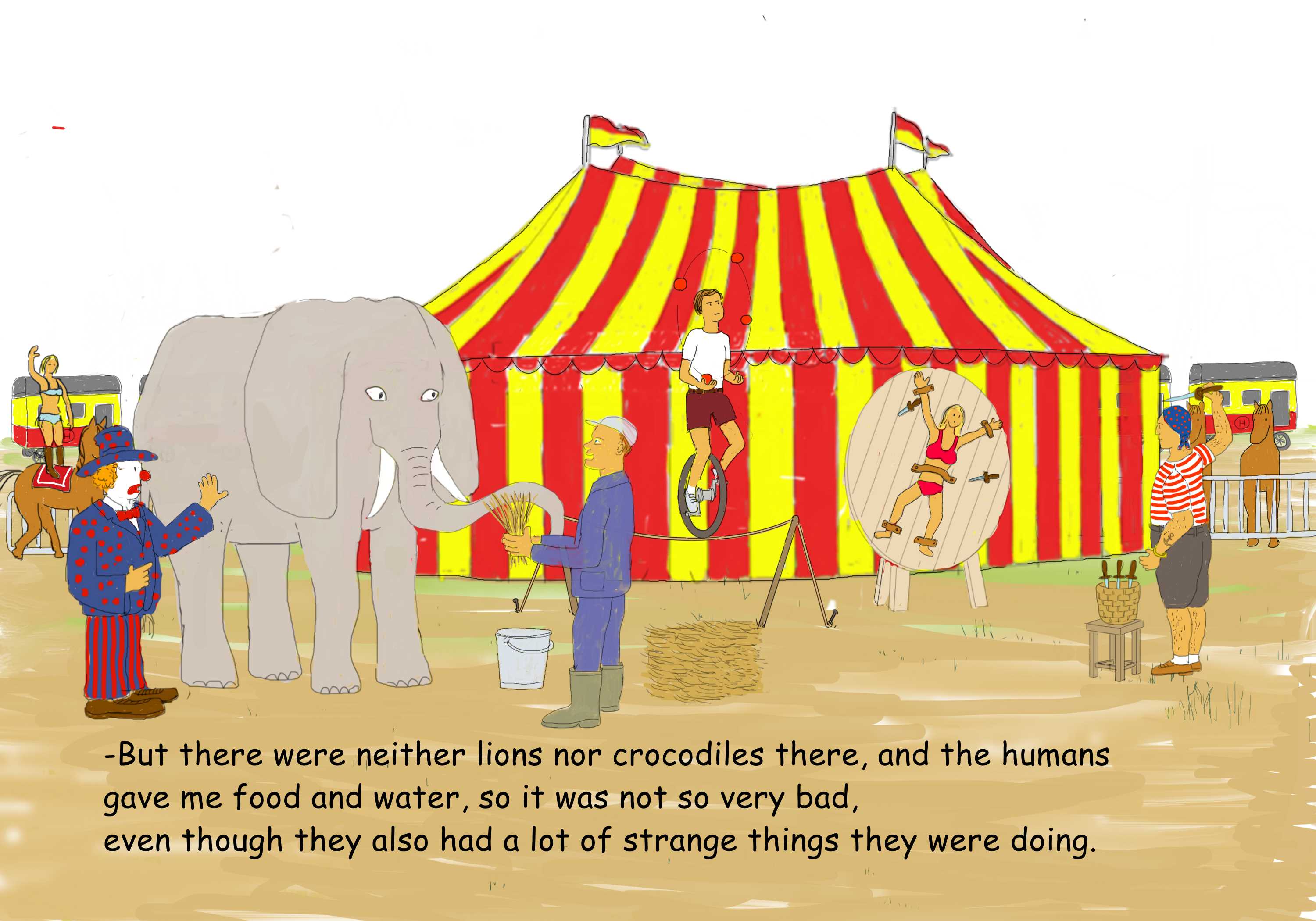 daily life in the circus