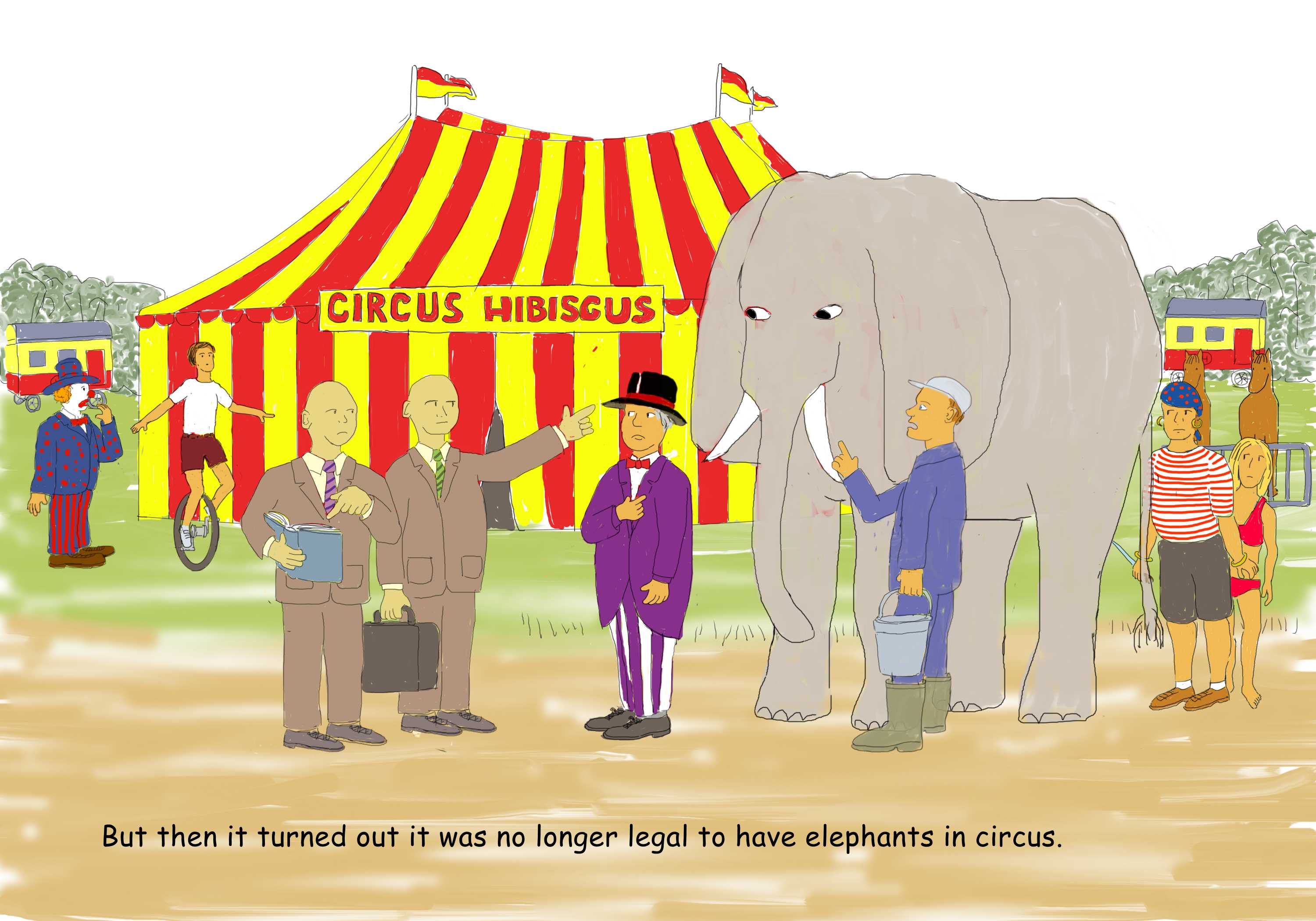 the circus no longer allowed to keep the elephant