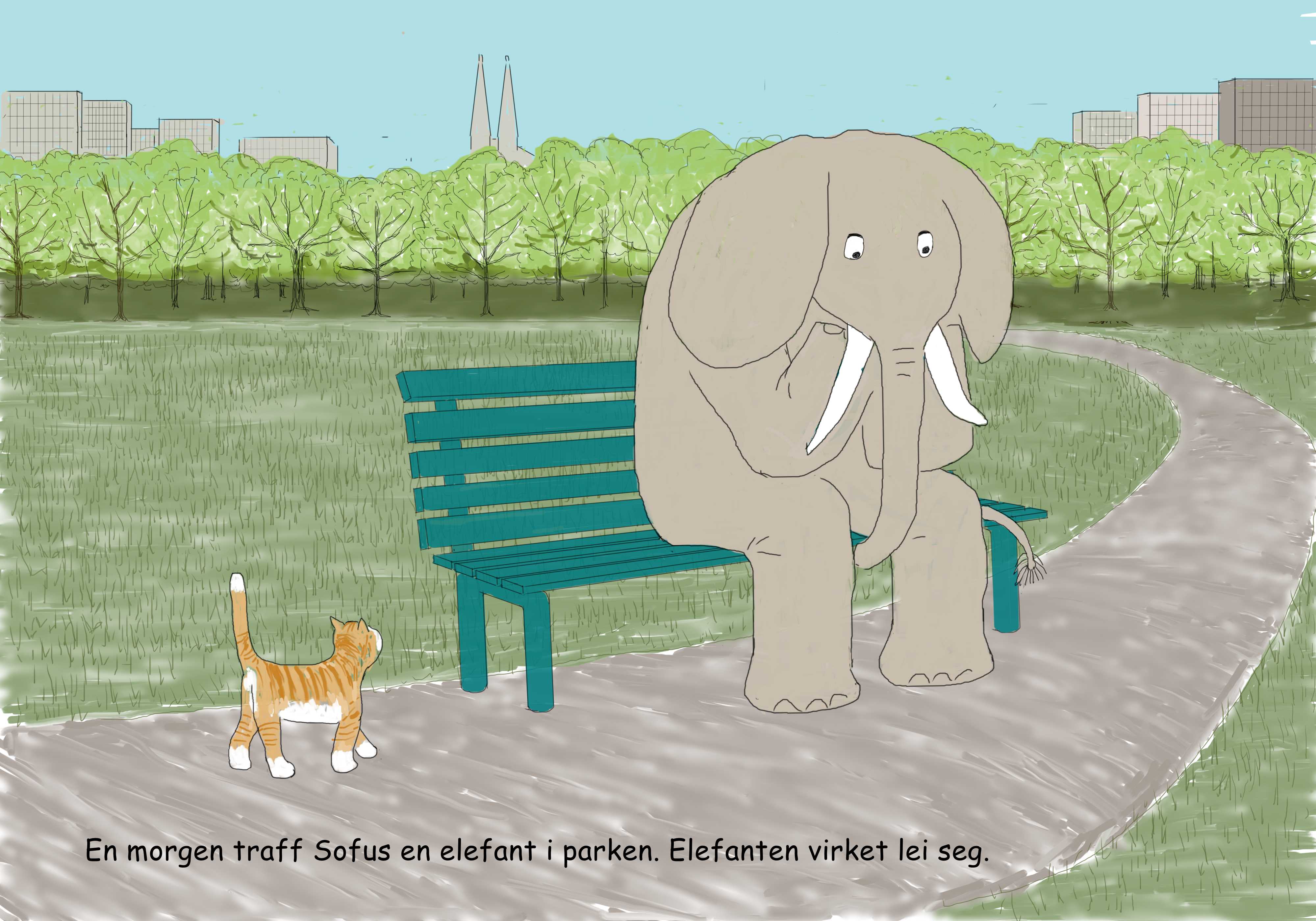 katt møter elefant